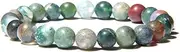 [QJZM] Lapis Lazuli Bracelets Men Natural Energy Lazuli Bracelet Polished 8mm Lazurite Beads Bangle Pulsera Women Jewelry Gift-35_17 centimeters