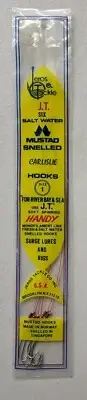 Mustad Snelled Hooks Size 1 Jeros Tackle 6 Packs 6 Hooks Each Pack