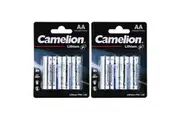 8pc Camelion Lithium AA Batteries High Power Long Lasting Multipurpose Home