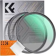 K&F Concept 58mm Black Diffusion 1/4&1/8 Filter kit,Mist Cinematic Effect Filter with Multi-Layer Coatings for Video/Vlog/Portrait Photography -K-Series