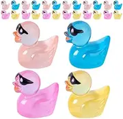NOLITOY 40pcs Decor Tiny Ducks Miniature Animal Figurines Miniature Toys Miniature Ornament Miniature Mini Statue Figurine for Car Little Resin Moss