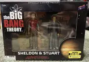 2015 SDCC EXCLUSIVE Big Bang Theory Sheldon & Stuart 3.75" Figures LE 693/2400