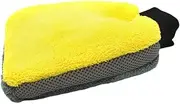 MUCKLILY Snow Gloves Men Double Sided Car Wash Mitts Winter Microfiber Auto Wash Gloves