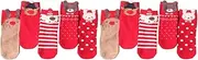 GALPADA 10 Pairs Unique Cartoon Pattern Cotton Socks for Christmas Set of Baby Socks