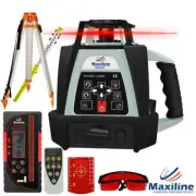 Self Leveling Rotary Laser Level w Digital Receiver Tripod Staff GSW201 Video