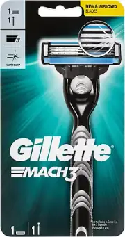 Mach 3 Men's Shaving Razor, 1 Pack, Razors & Blades for Smooth Shave