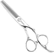 Hair Thinning Shear 5.5 Inch Hair Thinning for Women Scissors Professional Barber Scissors 440C Rose handle KINSARO