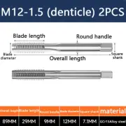 A pair M12-1.5 Hand tap set tap machine suitable for die steel aluminum