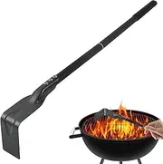 Pizza Oven Ash Rake | Charcoal Kettle Grill Ash Rake - BBQ Cleaner Poker Scraper for Pizza Oven, Fireplace, Stove, Grill Accessories, Long Handle Scraper Tool for Ash and Charcoal Cleaning