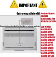 Huawei MateBook X Pro 2018/2019/2020/2021 Matte Laptop Protecti Compatible with
