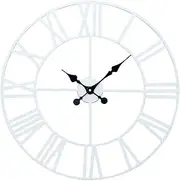 Outdoor Garden Wall Clock, Retro Wrought Numeral Iron Art Wall Clock Garden Clocks Outdoor Waterproof Indoor Outdoor Decoration Outside Clock