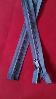 #8 YKK Dark Gray Vislon Marine Zippers Boat Top Outdoor Canvas Option--Pull Cord