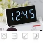 LED Mirror Display Electronic Table Clocks Digital Alarm Clock Bedside Clock NEW