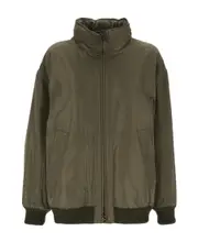 Stand collar double-sided zipper jacket IT40,IT38,IT36 Green