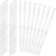 ZEAYEA 100 Pcs Glue Strips with Mesh Backing, 12 mm Hot Melt Adhesive Glue Strips for 80-110 Sheet Capacity, Thermal Binding Strips for Book Glue Binding Repair