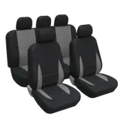 5 Seats Full Set Car Seat Cover Front Rear Cushion Protector Polyester Accessory (for: Honda Civic)