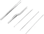 5Pcs Ear Cleaner Tool Ear Wax Scoop Ear Spoon Kit for Safe Daily Use and Travel Rustproof and Durable Ear Wax Remover Tools