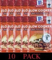 10x McCormick Slow Cooker STUBB'S BBQ PULLED PORK Mix Savory Herbs Spices 1.6 oz