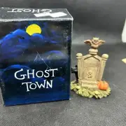 GANZ Ghost Town Owl Tomb Stone Figurine New Old Stock