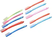 ORFOFE 10Pcs Hard Bristle Large Head Toothbrushes for Travel Portable Manual Cleaning Non Slip Handle Ergonomic Design Lightweight and Easy to Carry for Teeth Care