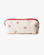 Multi Colour Cherry Print Pencil Case