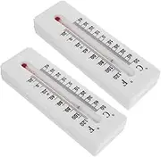 2Pcs Outdoor Key Cabinet with Thermometer Decorative Key Hider Box Weatherproof Design for Home Office Practical Key Storage