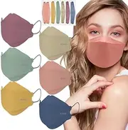 60pcs 4-Layer Disposable Face Masks, Breathable, Adjustable Nose, Individually Wrapped for Daily Use