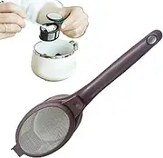 Coffee Strainer - Tea Strainer Spoon,Portable Fine Mesh Filter with Ergonomic Handle for Coffee Tea Juicing Brewing