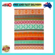 Rug Club-Vibrant & Reversible Outdoor/Indoor Mats-Chatai-2640-Orange Multi