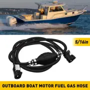 5/16" Fuel Gas Hose Line Assembly with Primer Bulb Marine Outboard Boat Motor