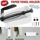 Paper Towel Holder Hanger Rack Kitchen Shelf Organizer Under Cabinet Roll Shelf