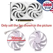 Graphics Card Cooling Fan for ASUS RTX 3060ti DUAL 8G WHITE PLA09215B12H 90mm