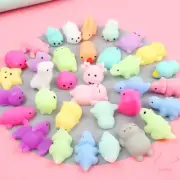 50/100PCS Kids Party Gift Squishy Toys Cute Animal Antistress Ball Squeeze Mochi