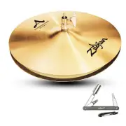 Zildjian A0123 14" A Mastersound HiHats Pair, Drumset Cymbals, New with ZKEY