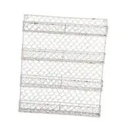 Farmhouse Vintage Decorative 16.94Lx2.3Wx19.96H" 4 Tier Spice Rack - White
