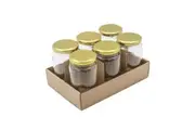 12 x Screw Top Round Favours Lolly Candy Conserve Jam Preserving Jar 360ml Glass Jars