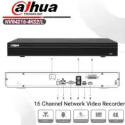 Dahua 4K 16CH NVR NVR4216-4KS2/L 16 Channel Surveillance Video Recorder NO-POE