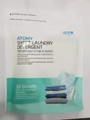 Atomy Sheet Laundry Detergent 30 sheets 60 Loads Korean
