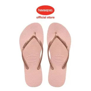 【havaianas 哈瓦仕】拖鞋 女鞋 細帶 夾腳拖 Slim 芭蕾粉 4000030-0076W