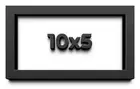 10x5 Shadow Box Frame Black | 1 inches Deep Real Wood Contemporary Shadowbox Dis