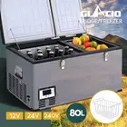 Glacio 80L Portable Camping Fridge Freezer Bar Upright 12V/24V/240V Caravan