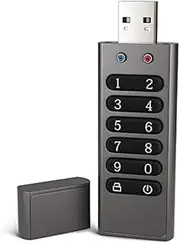 Secure USB Drive, 32GB Encrypted USB Flash Drive Hardware Password Memory Stick with Keypad U Disk Flash