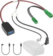 Radar Detector Power Cord Adapter,(3Pin Type-E)Compatible with Volvo Polestar2,XC40/60/70/90 and More with Auto Dimming Rearview Mirror,RJ11 DC3.5 Radar Detectors Charger Cable,Clean Install.