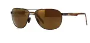 MAUI JIM Castles H728-01M Matte Chocolate Aviator Polarized Sunglasses