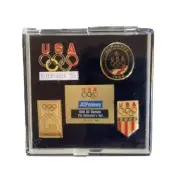 J.C Penney U.S. Olympic Pin Collector's ,Albertville 5 Pin Set,New, 1992