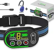 Dog Bark Collar, Bark Collar for Large Medium Small Dogs,Smart Bark Collar,Rechargeable Anti Barking Training Collar with 8 Adjustable Sensitivity,Bark Shock Collar with Beep Vibration Shock