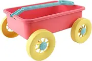 Beach Trolley Cart Children, Large Outdoor Beach Cart, Spacious Storage for Backyard, Garden, Swimming Pool, and Lake Adventures, Easy to Pull Dredging Tools
