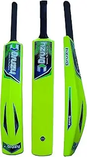 Druzy SmashX Enhance Your Game with The Ultimate Heavy & Durable Plastic Cricket, Unbreakable, Powerstrike Skill Levels (34x4.5 inches) (Green) (Pack of 1)