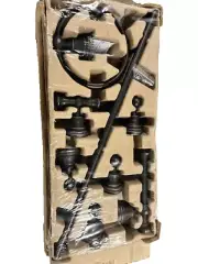 Home Zone 5 PC Bath Set, Tissue Roll Holder, Towel Racks, Towel Ring, Robe Hook