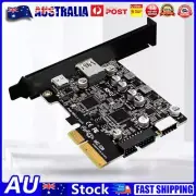 PCIE 3.0 To USB 3.2 Expansion Riser Card 10Gbps Converter Card 19P 20P 1xA-Key A